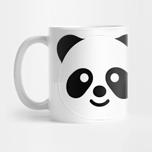 Panda Bear Face Emoticon Mug